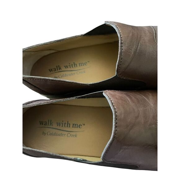 Coldwater Creek Walk With Me Womens Tan Toubkal Leather Loafer Flats Size 8M - Picture 9 of 12